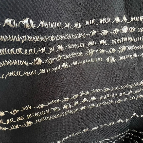 IRO Bing Black silver striped v-neck Cutout sleeveless short romper NWT 36 - Picture 7 of 16